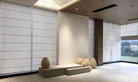 Stores romains simples personnalisés, rideaux romains électriques en aluminium pour salon