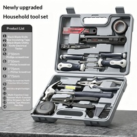 Boîte à outils en fer pour usage domestique, ensemble d'outils pour la réparation de matériel, le travail du bois et la réparation automobile, combinaison polyvalente