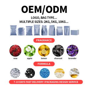 Venta al por mayor de arena para gatos de soja con aroma a melocotón - Segura para gatitos - Gránulos finos de 1.5 mm - Libre de químicos, segura para las patas - Product Image 2