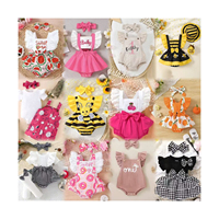 Ensemble de Combinaison Bébé en Coton 100% à Motif Gaufré, Couleur Unie, Unisexe, Combinaison à Manches Longues avec Chapeau, Nouveau-né 6 Mois, 2 Pièces, Ensemble Cadeau OEM