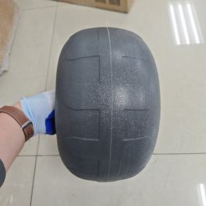 13x7 sólido Pu espuma playa carro globo rueda neumáticos <span class=keywords><strong>para</strong></span> <span class=keywords><strong>Kayak</strong></span> carro rueda mano carro carretilla rueda de poliuretano - Product Image 2