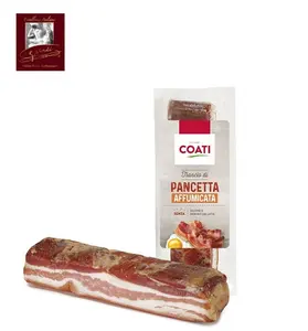 250g Cut Smoked Pancetta Bacon Pork Cure Meat Giuseppe Verdi Selection made Italy