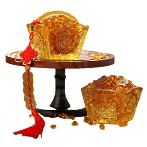 citrine glass crafts are entering the capital Zhaocai decoration bank enterprise business gift company wholesale