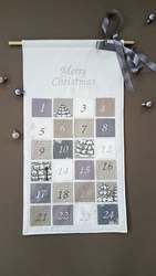 Vente en gros Calendrier de l'Avent blanc Compte à rebours pour Noël Look vintage Calendrier de l'Avent - Product Image 6