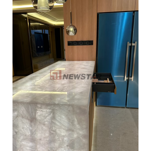 سعر المصنع مخصص أحجار من صنع جميع الصفوة في الحمام جزيرة العقيق الوردي - Product Image 4