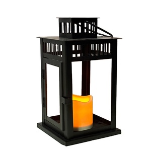 2025 <span class=keywords><strong>Led</strong></span> gió Đèn bán buôn kim loại đèn lồng cổ điển USB Đèn lồng trung tâm điều khiển từ xa người giữ ngọn nến - Product Image 1