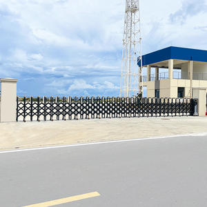 Hırsızlığa karşı koruma okul otel parkı okul depo elektrik kapıları için dayanıklı geri çekilebilir kapı teleskopik alüminyum kapı - Product Image 5