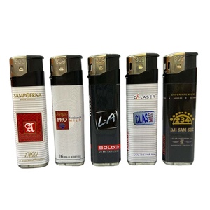 Briquet électronique jetable transparent 5 couleurs en plastique pour cigarettes - Product Image 1
