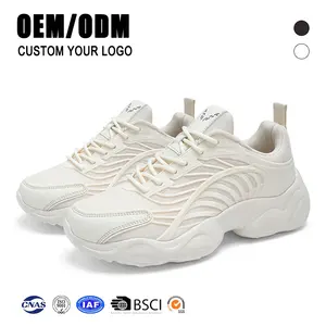Hot Selling Products 2024 Wholesale Men Fashion Platform Shoes Zapatos Para Hombre Custom Log Chunky Sneakers
