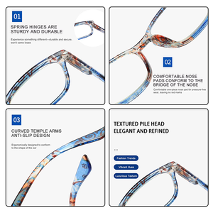 Lunettes de soleil personnalisées en gros, lunettes de lecture colorées anti-lumière bleue pour femmes, tendance - Product Image 3