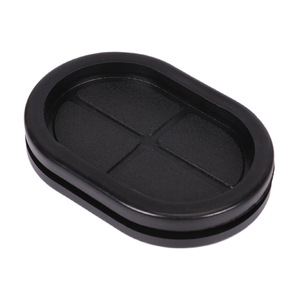 Tùy chỉnh cáp hình bầu dục dây giày FKM NBR EPDM Silicone con dấu cao su mù Grommet lỗ cắm - Product Image 3