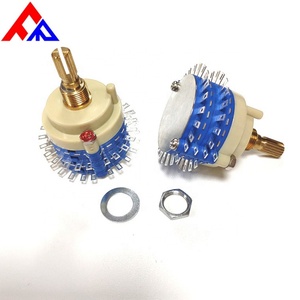 Nuevo Interruptor Rotatorio y de Posición de Metal Personalizado con Eje Moleteado de 29 mm, 2 Polos, Multicapa y 24 Bits - Product Image 1