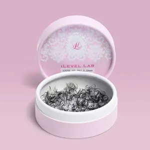 定制logo空磁性散装粉色奢华批发自有品牌睫毛包装盒