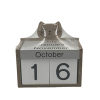 Décorations créatives de bureau, support de compte à rebours, Cubes perpétuels, personnalisé, Table en bois, calendrier imprimé, calendrier en bois