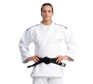 ชุดยูโด <span class=keywords><strong>IJF</strong></span> Specification Judo Gi 750GSM ผ้าฝ้ายหนัก โรงงานผลิต OEM - Product Image 4