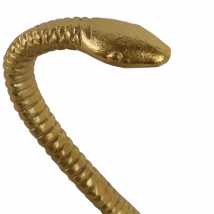 Statuetta di serpente in metallo, scultura in alluminio per decorazioni casa e ufficio, ornamento in stile boho. - Product Image 5
