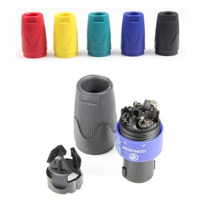 Оптовая продажа, универсальный разъем для динамика Brigtht, цвет NL4, 4 полюса, синий разъем для громкоговорителя, штепсельная вилка - Product Image 5