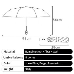 Wholesale Promotional Custom Automatic Folding 3 Fold <b>Umbrella</b> Portable Rain <b>Umbrella</b> <b>Umbrellas</b> With Logo - Product Image 3