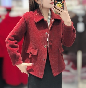 Trenchs pour femmes de style coréen Design tendance pour l'hiver avec doublure en polyester Tissu tissé - Product Image 3