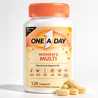 Vente en gros de comprimés multivitaminés quotidiens pour femmes avec biotine, fer, calcium, zinc, acide folique, une comprimé par jour, certifié GMP