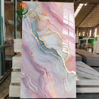 Panneaux muraux en PVC/feuille de marbre artificiel multi-styles, imitation marbre, revêtement protecteur UV, panneaux de revêtement mural