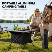 Table de barbecue pliante d'extérieur en aluminium, légère, portable, robuste, directement de l'usine, pour le camping, les pique-niques, les voyages en voiture, la cour, la plage, la randonnée