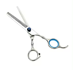 Blue flat scissors