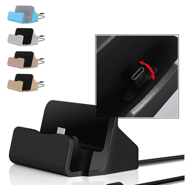 Type C Micro USB Dock Charger for iPhone 12 11 Pro for Samsung S10 S9 S8 Plus Charge Cradle Dock Station Stand Charger Base