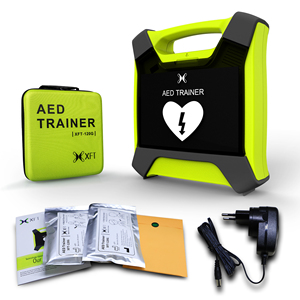 Dispositif de formation AED rechargeable à longue autonomie XFT-120G certifié CE/ISO13485 avec électrodes pour adultes et enfants, modèle anatomique - Product Image 1