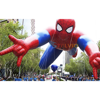Ballons de défilé en plein air commerciaux 3D Spider Man ballon à hélium gonflable Spiderman modèle ciel volant pour événement
