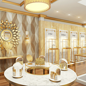 Tienda de cosméticos de lujo, diseño de muebles de exhibición, estante de exhibición de belleza de gama alta, escaparate de perfume de vidrio personalizado, estantes de exhibición de salón - Product Image 6