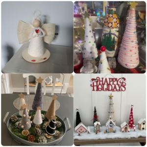 Cônes d'arbre en mousse tailles assorties en polystyrène blanc en forme pour les arts et l'artisanat arbre de noël mariage anniversaire bricolage projet de maison - Product Image 4