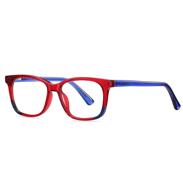 Boyarn KIDS Children's Square Blue Light Blocking Glasses TR90 Glasses Comfort Eyeglass Frames Teenager Pupil Myopia Frames