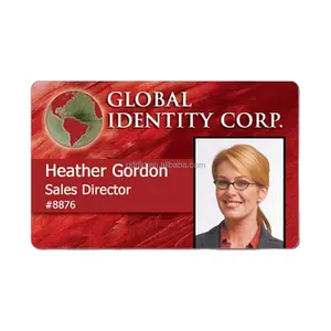 125khz EM4100 RFID Plastic Employee Id Card Smart school id card customized printing