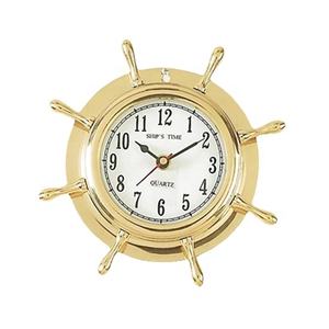 Horloge murale de bateau nautique personnalisée, à roue, artisanat en métal, offre spéciale - Product Image 1
