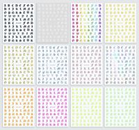 Hot New Art Sticker Gothique Lettre Nail Enhancement Sticker Nail Stickers 3d Nail Art Sticker