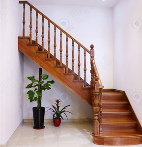 Prima บันไดไม้โอ๊คสีแดง baluster & เสา handrail บันไดบันไดบันได Raiser <span class=keywords><strong>newel</strong></span> โพสต์จมูกบันได - Product Image 3
