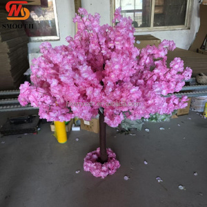 SMOOTH Pretty <b>Hanging</b> Silk <b>White</b> Wisteria Blossom Tree with curved trunk Wedding Entrance Walkway Flower Tree Decor - Product Image 3