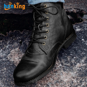 2022 Men <b>Boots</b> Autumn Exquisite <b>Zip</b> Ankle Handmade Round Toe Low Heel Males Shoes Fashion Leather Concise Leisure Design <b>Boots</b> - Product Image 4