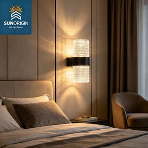 Lampe murale LED extérieure à énergie solaire avec source lumineuse E27, étanche, pour entrée de villa, cour, balcon, pilier - Product Image 5