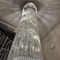 Moderne lustre en cristal d'éclairage pour la maison escalier