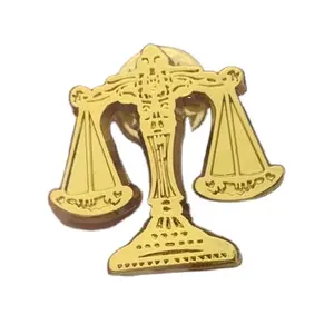 Детектор металла золота правовые эмблема помощник защитник подарки Выпускной блестящий значок
