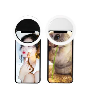 Led 링 휴대 전화 조명 충전식 Ringlight Rgb Selfie 채우기 램프 광동 사진 조명 배터리