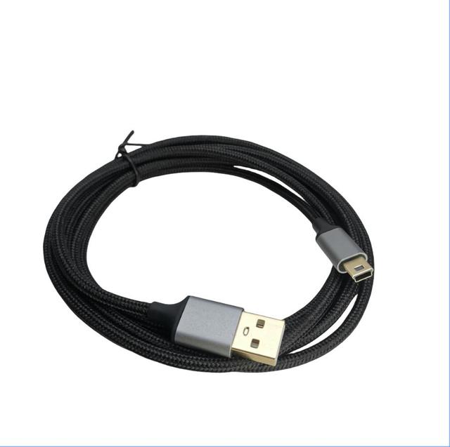 High Quality Gold Plated 1m-2m-3m 6.6/10ft USB a to MINI USB Data Cable for Camera Car Dash Cam Mobile Hard Drive Charging Line
