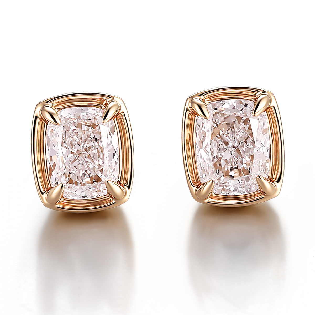 ต่างหูเพชรแล็บโกลด์ 18k