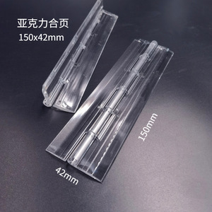 <b>Plastic</b> Transparent Folding Hinge Durable Silent Kitchen & Living Room Furniture Accessory with 180 Opening Angle - Product Image 5