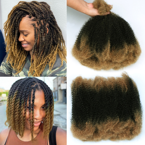 <span class=keywords><strong>Cheveux</strong></span> Afro Kinky en vrac pour la réparation des locs et <span class=keywords><strong>les</strong></span> torsades, mélange de <span class=keywords><strong>cheveux</strong></span> bouclés Afro Kinky pour extensions, <span class=keywords><strong>cheveux</strong></span> synthétiques en vrac pour tresses - Product Image 1