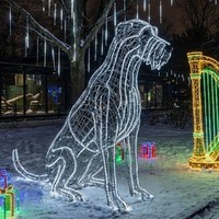Decoración de Faroles para Parques de Atracciones, Personalizada de Fábrica, para Navidad, Uso Interior/Exterior, Espectáculo de Luces para Parques Temáticos