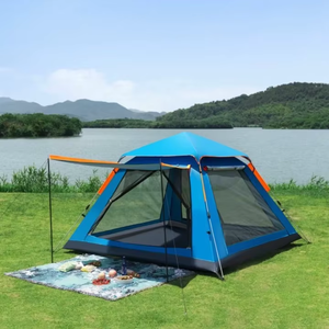 Tente de glamping automatique pour 3-4 personnes, pergolas et tonnelles, abri solaire extérieur, auvent de style pergola bioclimatique avec véranda - Product Image 4