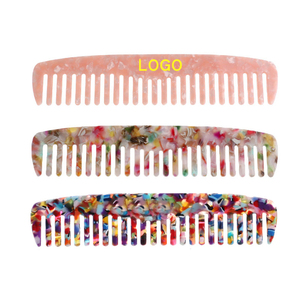 Peigne imprimé léopard, <span class=keywords><strong>anti</strong></span>-statique, pour cheveux, 4 couleurs, acide acétique, logo personnalisé, peignes pour femmes, 890083, épaisseur 4mm, nouveau - Product Image 1